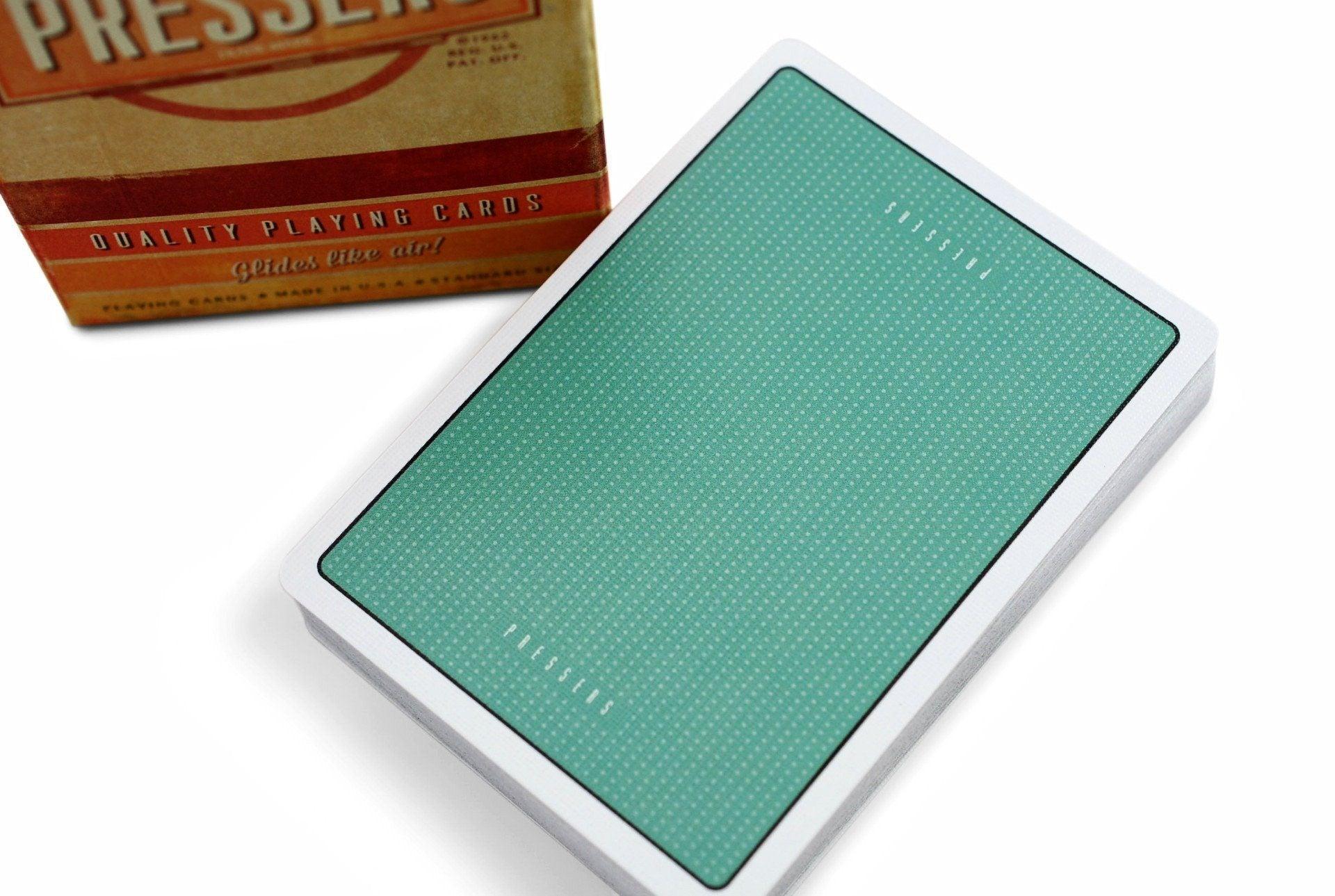 Premium Pressers Playing Cards - 52 Deck of High-Quality Poker Cards for Magic Tricks, Card Games & Casino Night - Perfect for Poker, Blackjack, Solitaire & Family Game Nights