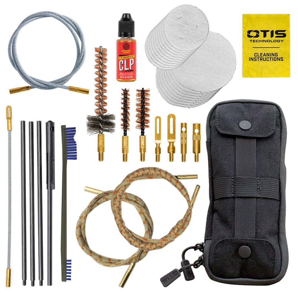 Otis Technology Defender Series Gun Cleaning Kit for Pistols & Rifles - Choose Your Caliber | Perfect for Firearm Maintenance at Home, Range & Hunting