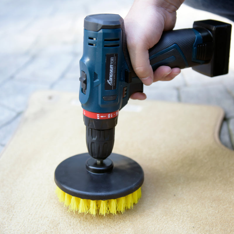 5 Rotary Carpet Power Brush - Single Head Electric Carpet Cleaner Attachment for Deep Cleaning - Perfect for Home, Office & Pet Hair Removal