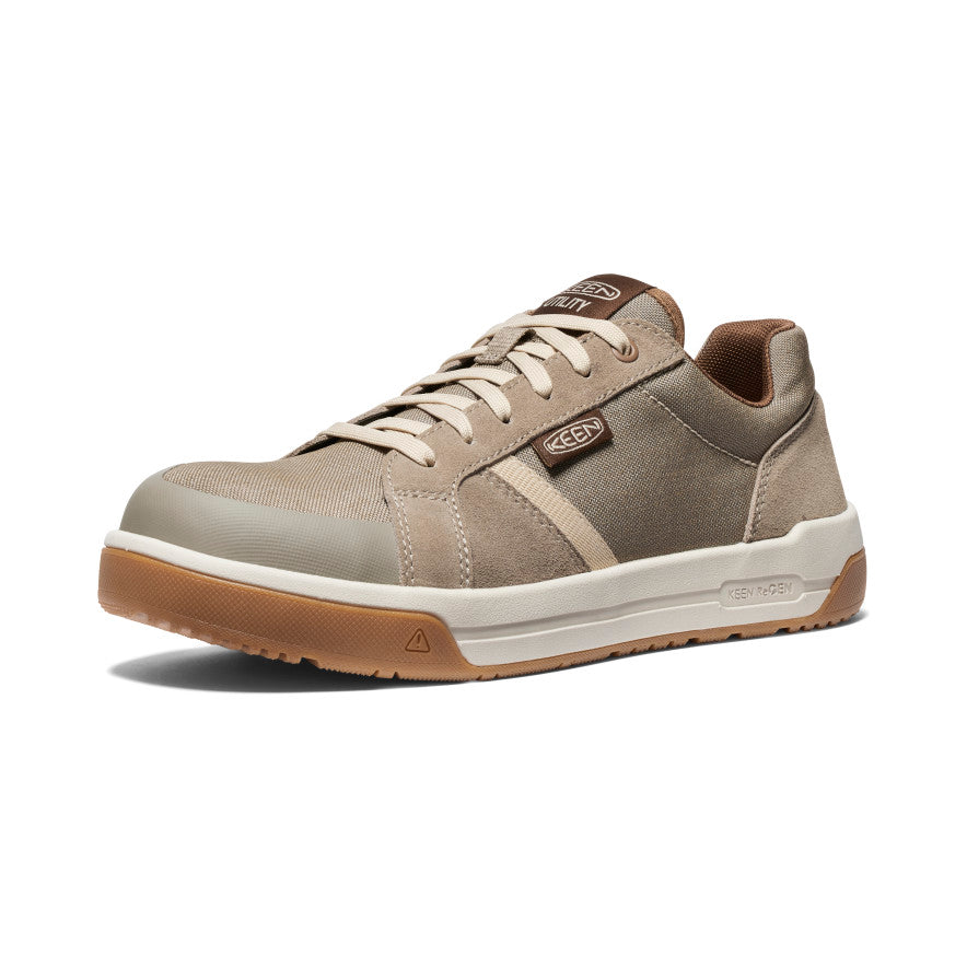 Kenton Men's Carbon Toe Work Shoes - Brindle/Gum Color - Durable Safety Footwear for Construction & Industrial Work