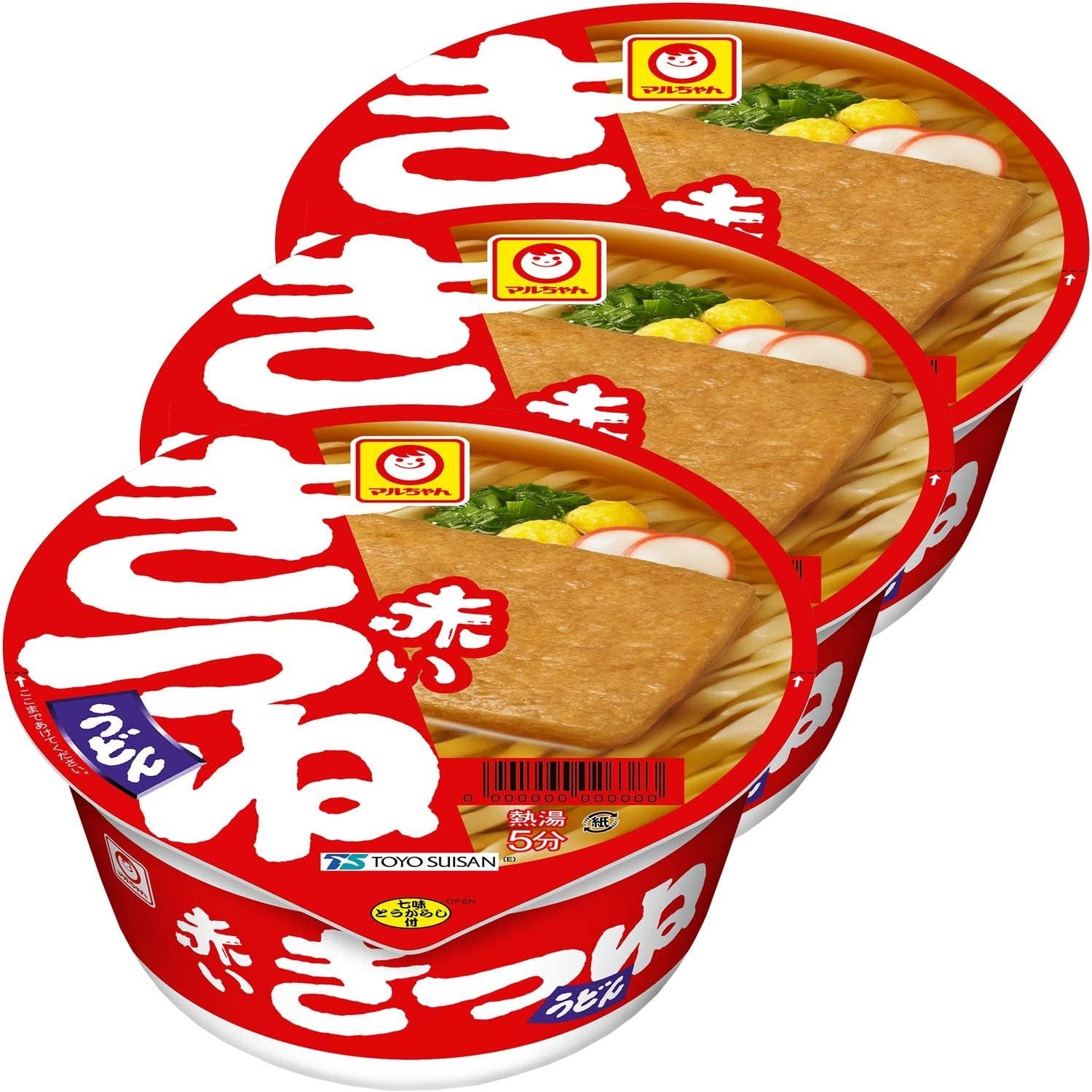 Maruchan Kitsune Udon Instant Noodles Cup 96g (Pack of 3) - Japanese Snack, Quick Meal for Office, College Dorm & Late Night Cravings