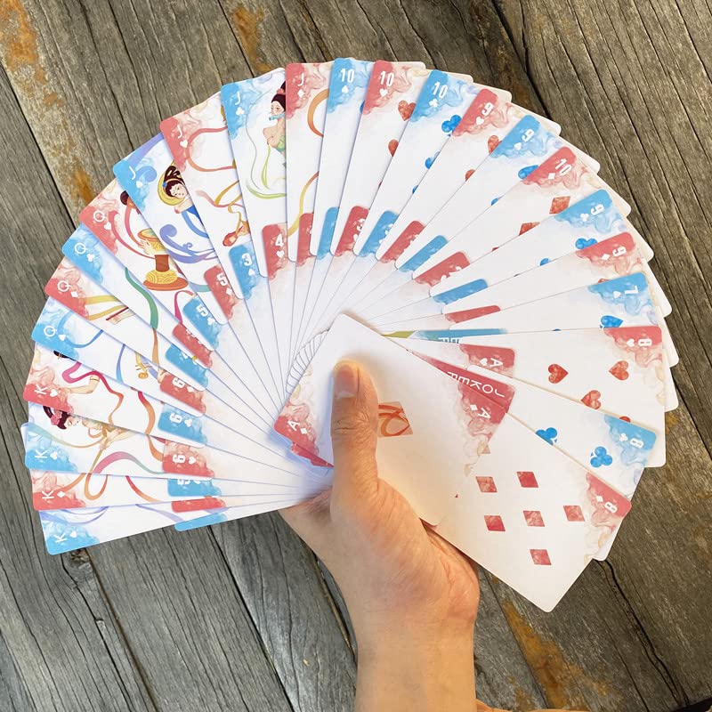 Huxuan Youmeng Premium Cardistry Playing Cards - Professional Poker Deck for Magic Tricks, Card Games & Flourishing - Perfect for Kids, Adults, Parties & Card Collectors - Ideal for Poker Nights, Magic Shows & Social Gatherings
