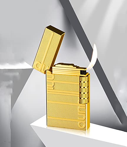 Adjustable Soft Flame Lighter for Cigars - Metal Sliver Design for Smoking & Gifting