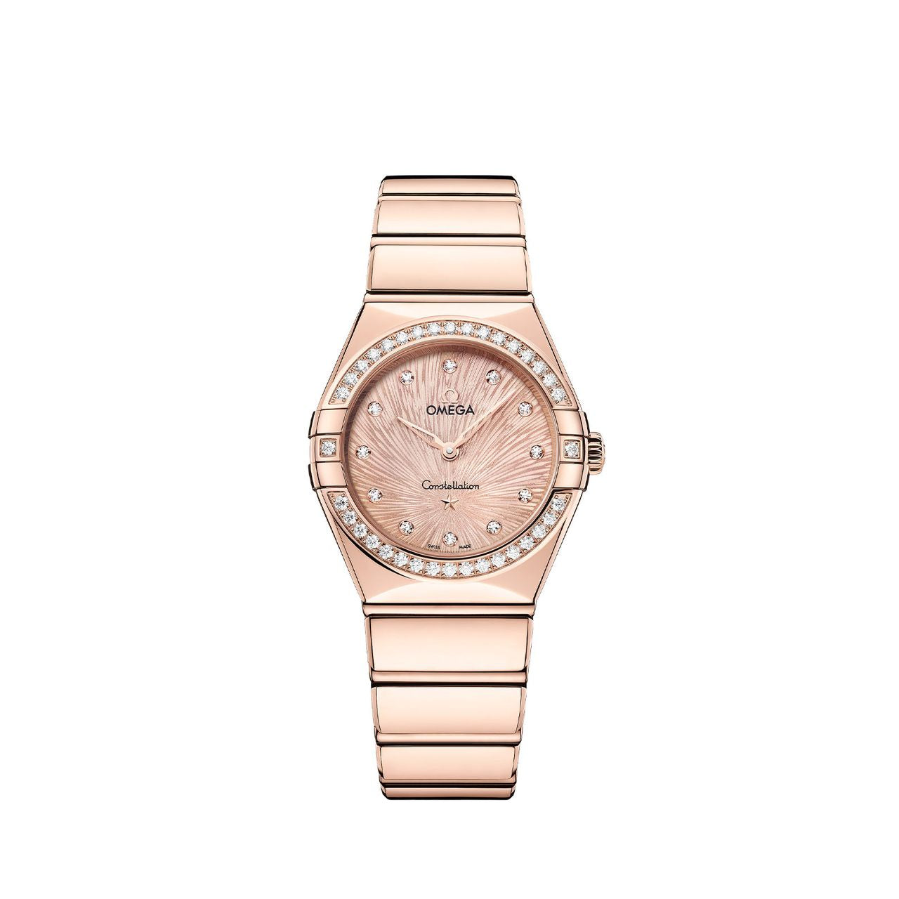 Omega Constellation Quartz 28mm Women's Watch 131.55.28.60.60.001 - Luxury Stainless Steel & Diamond Accent Timepiece for Business & Evening Events