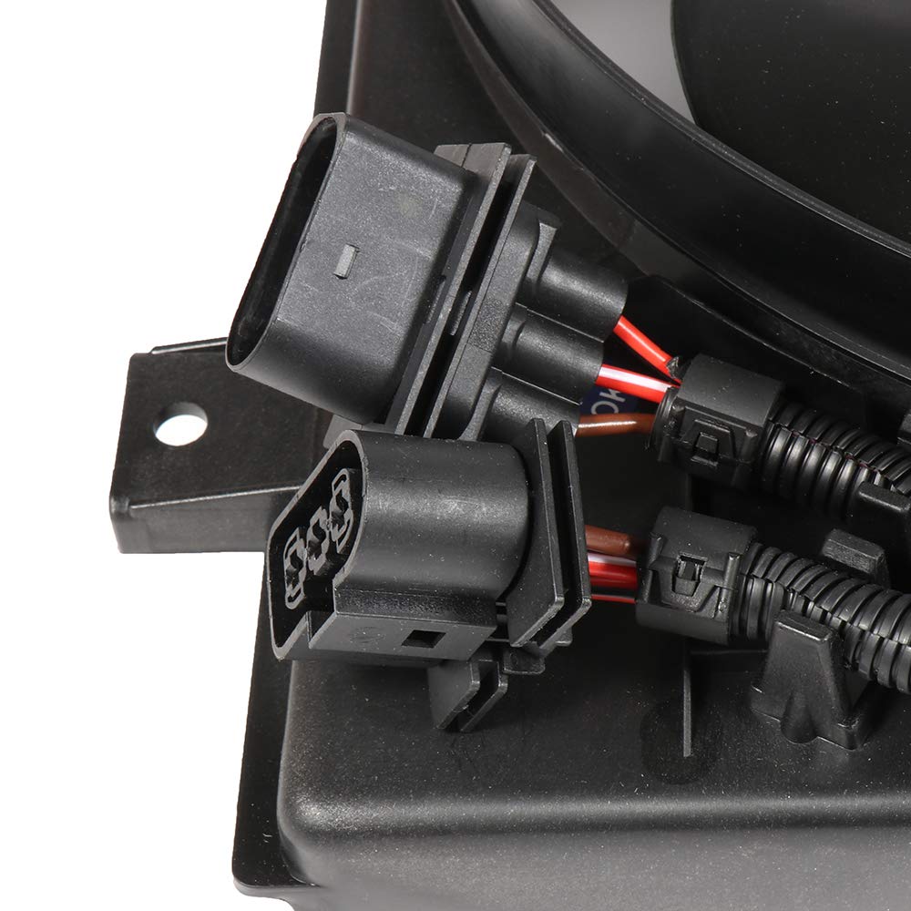 SCITOO Radiator Cooling Fan Replacement for 1998-2005 Volkswagen Beetle - Compatible with Part Numbers 620-773, 621000, 75371, FA70174, 1C0121206A/B, 1C0121207/A/B/C - Engine Cooling System Upgrade for Better Performance