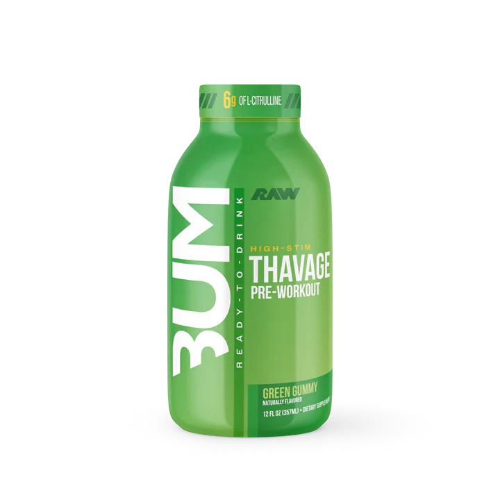 CBUM THAVAGE Pre Workout RTD - Energy Boosting Drink for Gym & Fitness | Pre-Workout Supplement for Muscle Growth & Endurance | Perfect for Bodybuilding, Weightlifting & Athletic Performance