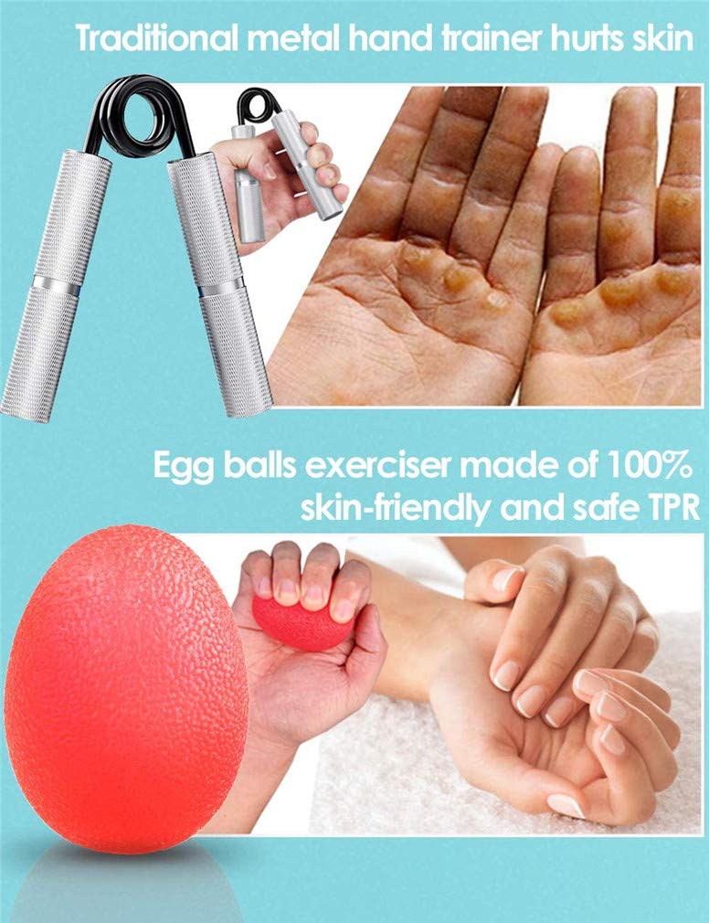 3PCS Finger Stretcher Resistance Bands - 6.6/8.8/11lbs Adjustable Hand Grip Strengthener for Guitar Players, Rock Climbing, Forearm Workouts & Physical Therapy - Improve Dexterity & Grip Strength