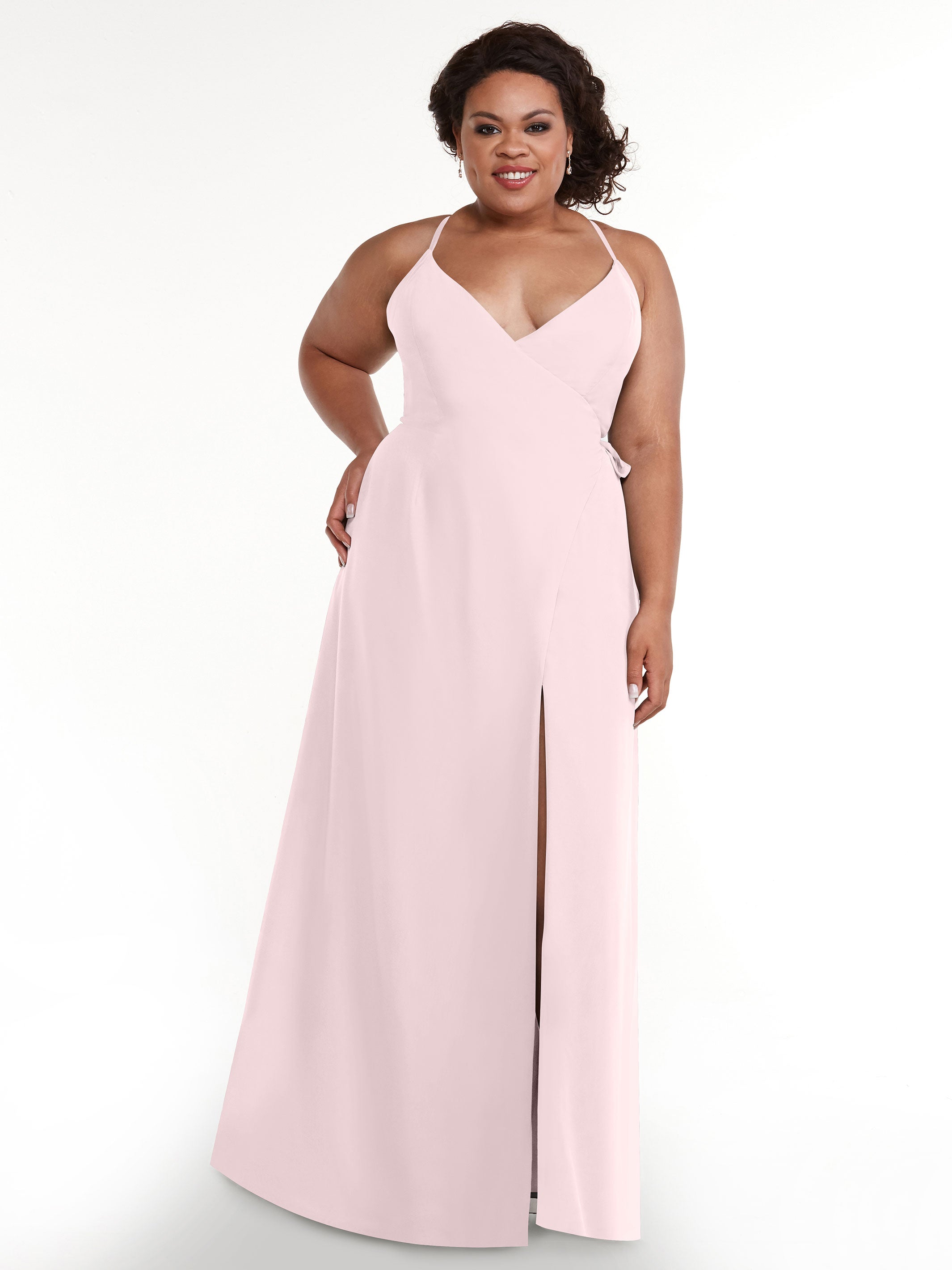 Elegant 80171 Sheath Chiffon Bridesmaid Dress with Adjustable Self-Tie Sash - Perfect for Weddings, Formal Events & Special Occasions