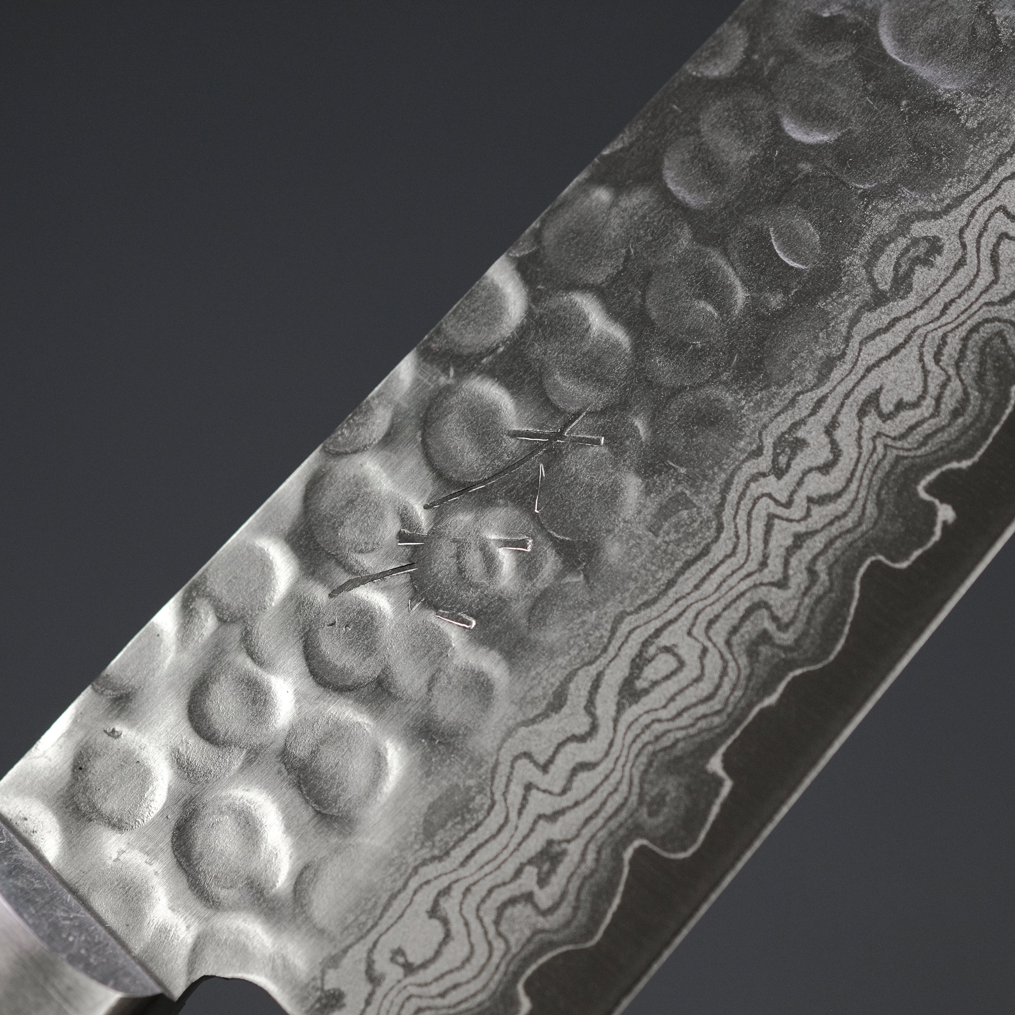 Ohishi VG10 Damascus Gyuto Japanese Chef Knife 180mm with Mahogany Handle - Perfect for Sushi, Meat Cutting & Professional Kitchen Use