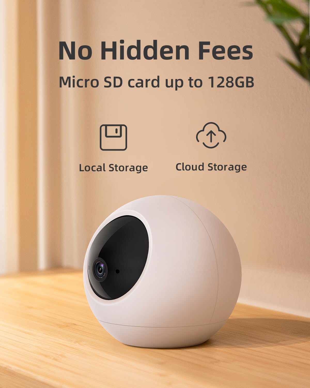 Noorio Indoor Security Camera 2K/4K Pan-Tilt 360° WiFi Camera with Night Vision | Baby Monitor, Pet Camera, Motion Detection | Works with Alexa | Ideal for Home Security, Nursery Monitoring & Pet Watching