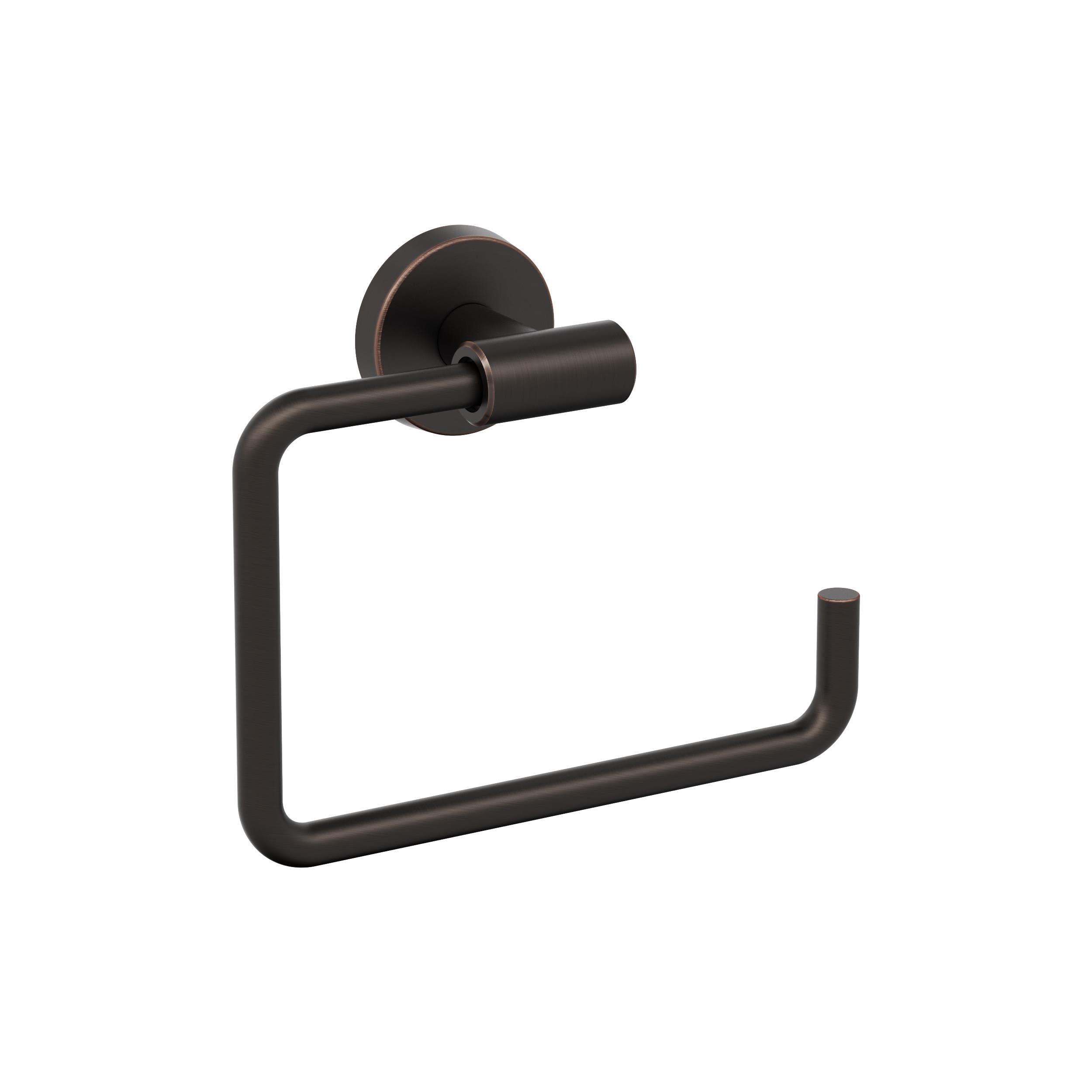 Amerock Oil Rubbed Bronze Arrondi 5-Piece Bathroom Accessories Set - Towel Bar, Toilet Paper Holder & More for Modern Bathroom Decor