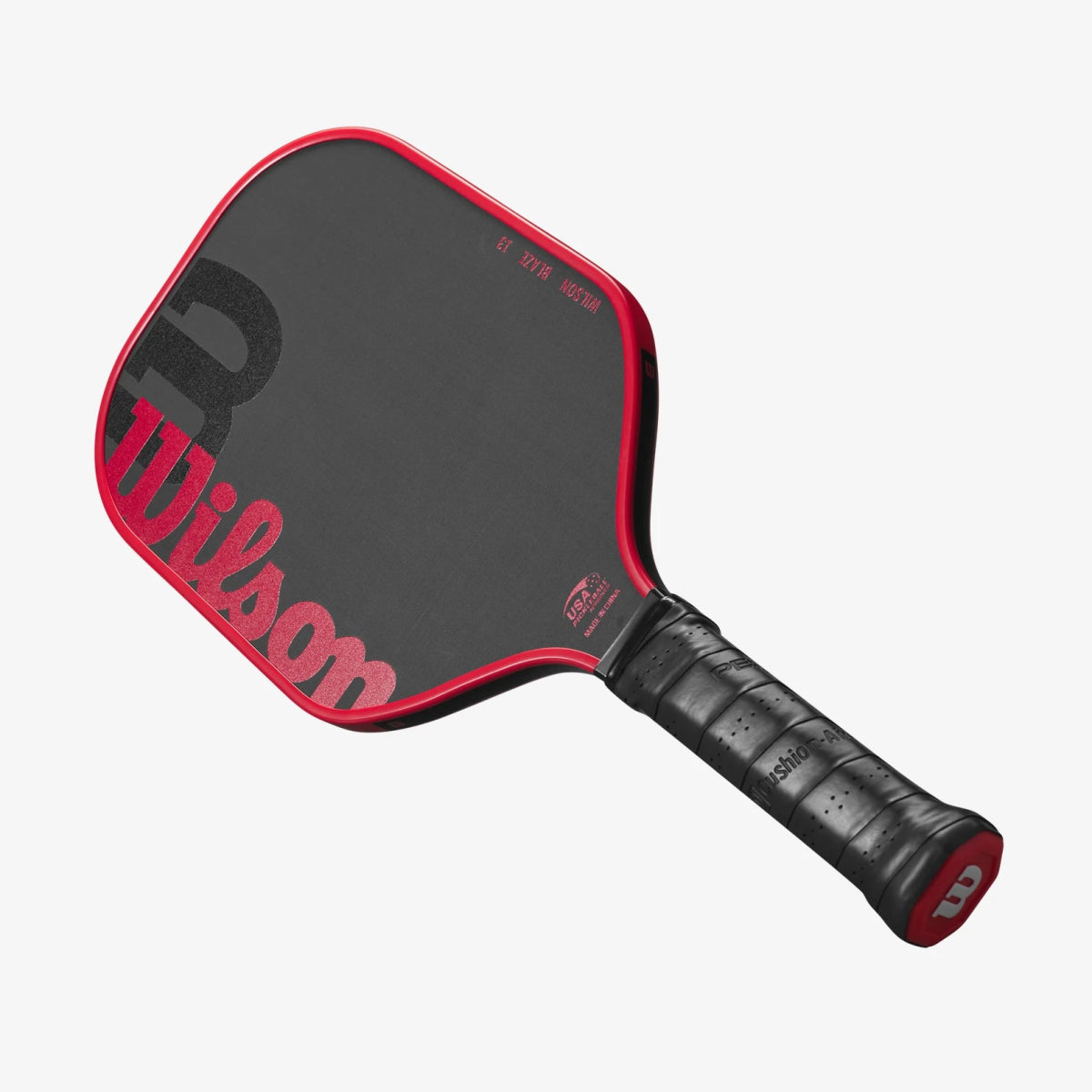 Wilson Blaze 13 Pickleball Paddle - Premium Carbon Fiber Face with Cushion Grip (Black/Red) - Perfect for Competitive Play & Recreational Games