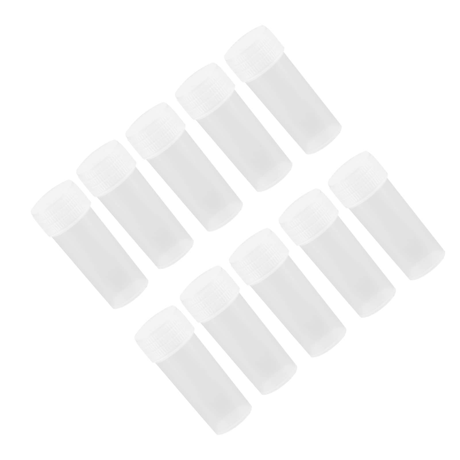 FTVOGUE 50 Pack 5ml Plastic Sample Bottles - Clear Travel-Sized Containers with Leak-Proof Lids for Essential Oils, Perfume, Cosmetics & DIY Crafts (Great for Home, Salon & On-the-Go Use)