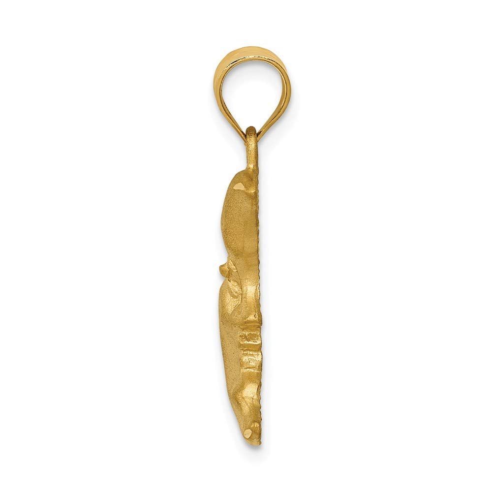 Roy Rose Jewelry 14K Yellow Gold Moon Charm Pendant Necklace - Elegant Celestial Jewelry for Women, Perfect Gift for Birthday, Anniversary & Special Occasions