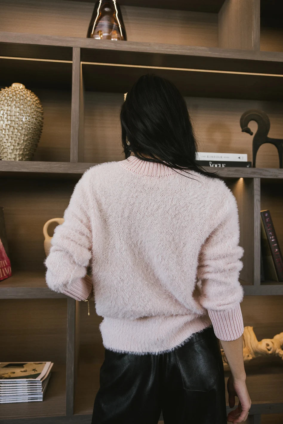 Anya Cozy Fuzzy Sweater for Women - Soft Winter Knit Pullover | Perfect for Casual Outfits, Office Wear & Holiday Gatherings