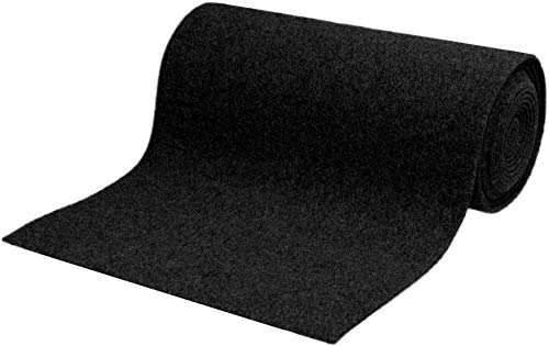 MR DJ C20BK 20' x 4' Black Speaker Carpet - Heavy Duty Subwoofer Box, RV, Boat, Marine, Truck & Car Trunk Liner - Perfect for PA DJ Speakers, Upholstery & Soundproofing Applications