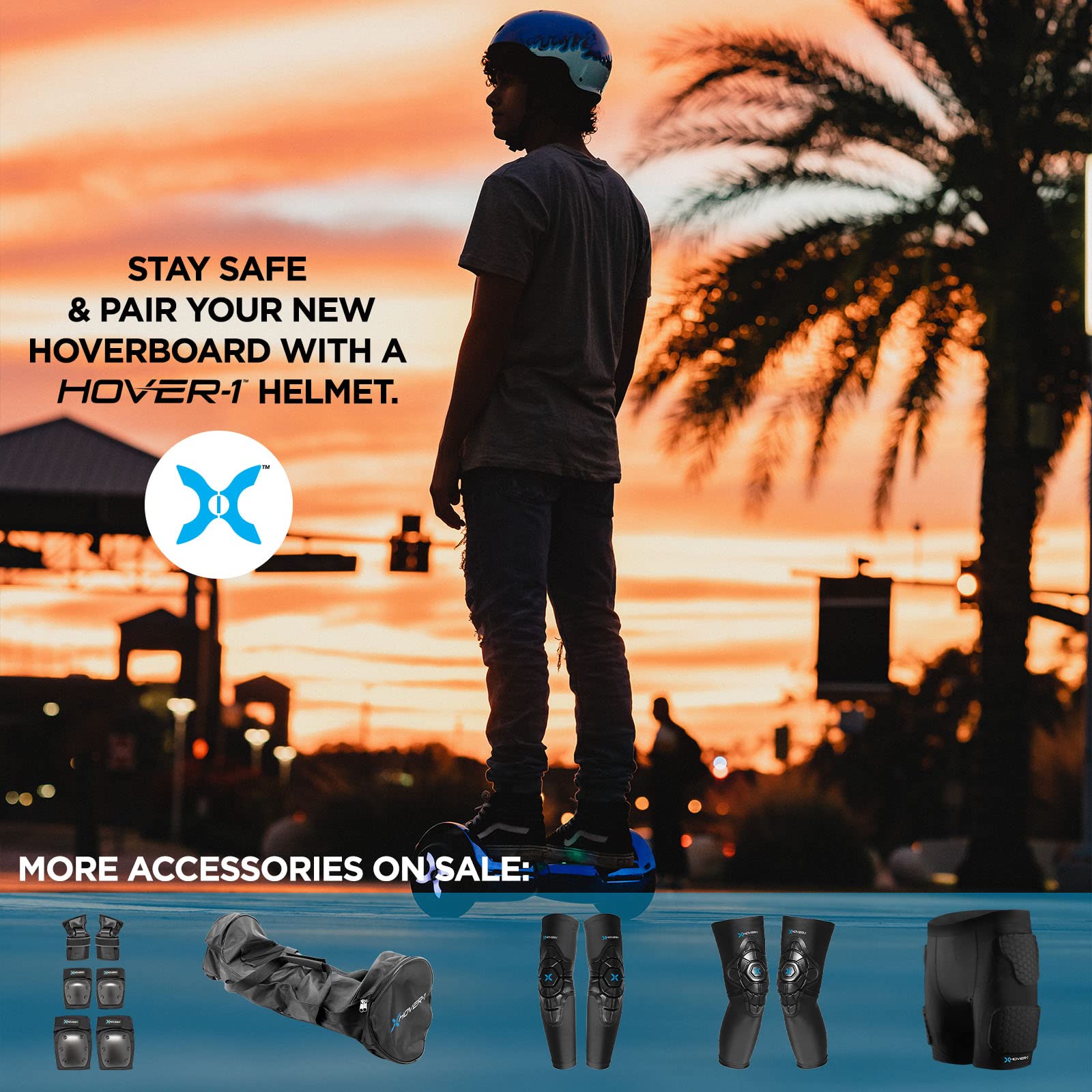 Hover-1 Drive Electric Hoverboard with LED Lights - 7MPH Top Speed, 3 Mile Range, Rechargeable Lithium-Ion Battery (6HR Charge) - Perfect for Commuting, Campus Travel & Outdoor Fun