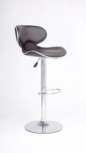 Billy Hydraulic Bar Stool (Set of 2) - Adjustable Height Barstools for Kitchen Island, Counter, or Home Bar - Modern PU Leather Swivel Stools with Footrest