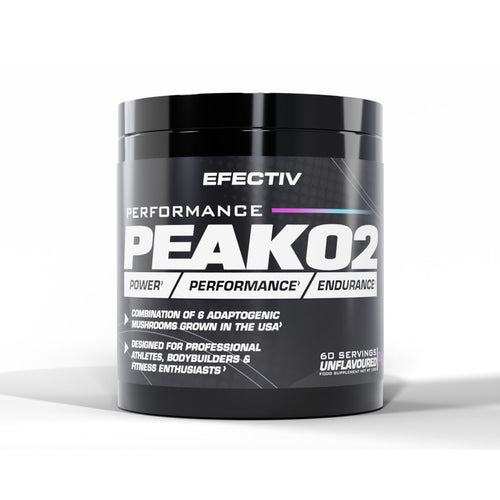 Efectiv Nutrition PeakO2 120g - Natural Performance Booster Supplement for Athletes & Fitness Enthusiasts | Supports Endurance, Energy & Recovery | Ideal for Pre-Workout, Training & Sports Performance