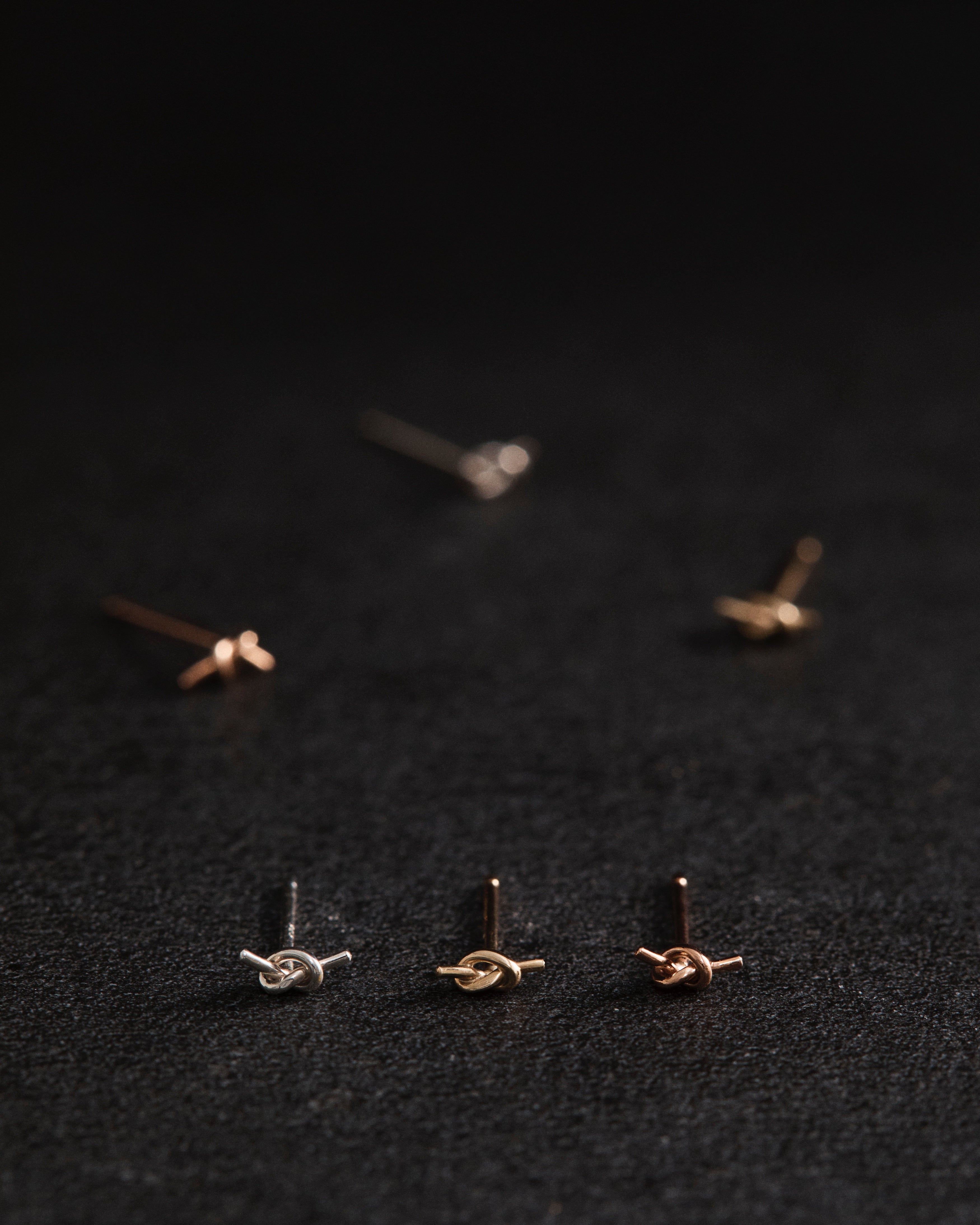 Rose Gold Cara Stud Earrings for Women - Elegant & Hypoallergenic Jewelry for Parties, Weddings & Everyday Wear