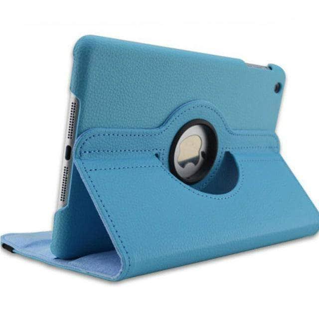 360 Degree Rotating Leather Smart Case for iPad 9 - Protective Cover with Stand Function for Work, Study & Entertainment