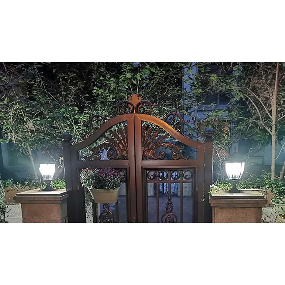 Waterproof LED Deck Post Lights Outdoor - Solar Powered Pillar Cap Lights for Garden, Fence, Column & Wooden Posts - Perfect for Pathways, Driveways & Backyard Landscaping