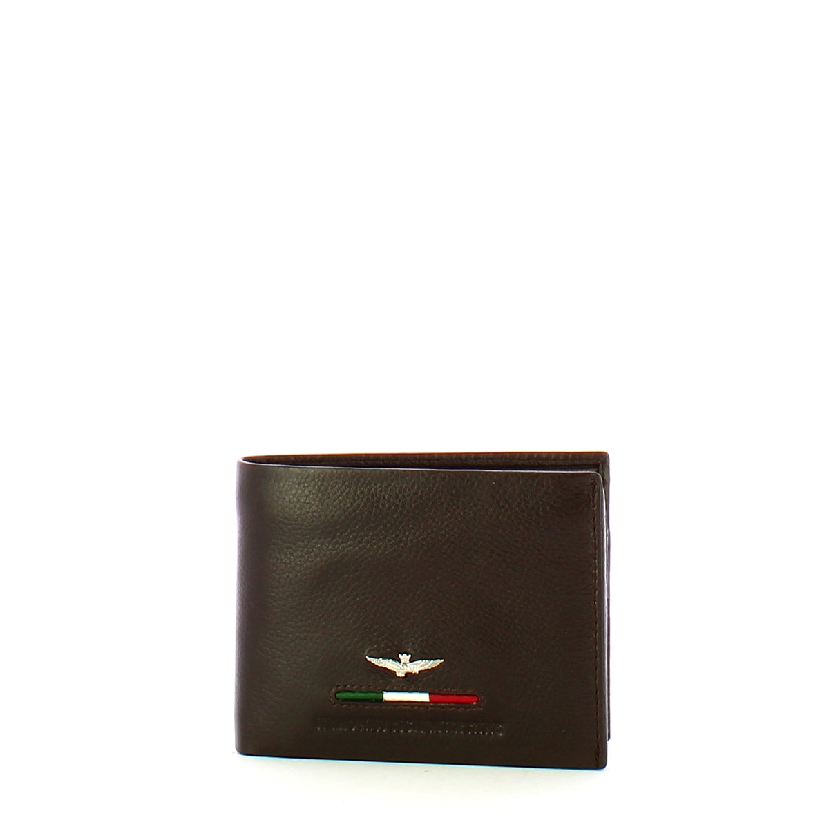 Aeronautica Militare AM152 Fighter Leather Wallet with RFID Blocking & Document Holder - Genuine Leather Bifold Wallet for Men - Perfect for Travel, Business & Everyday Use