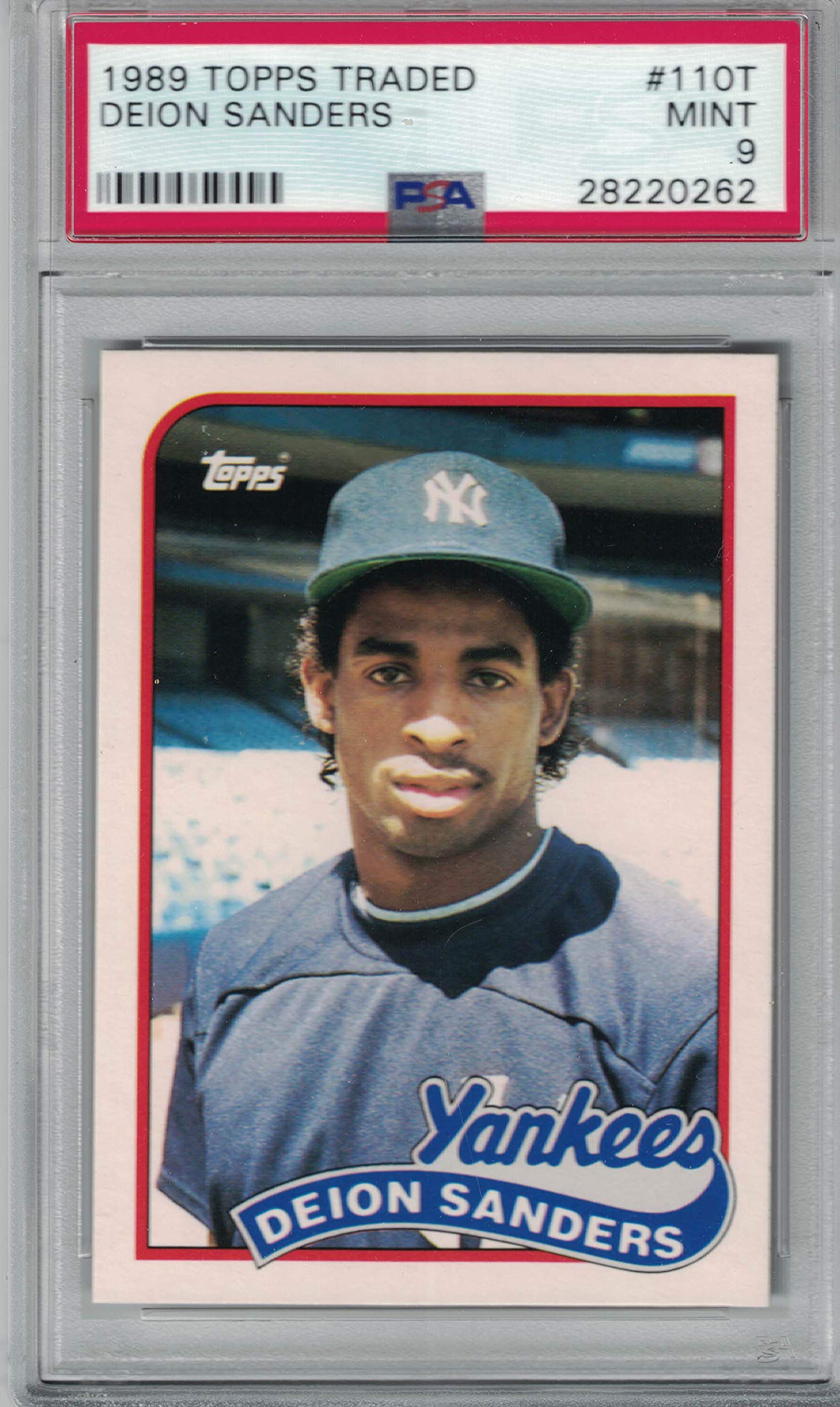 1989 Topps Traded Deion Sanders Rookie Card #113T - Rare Baseball Collectible for Sports Memorabilia Fans - Perfect for Display, Investment & Trading Card Collections