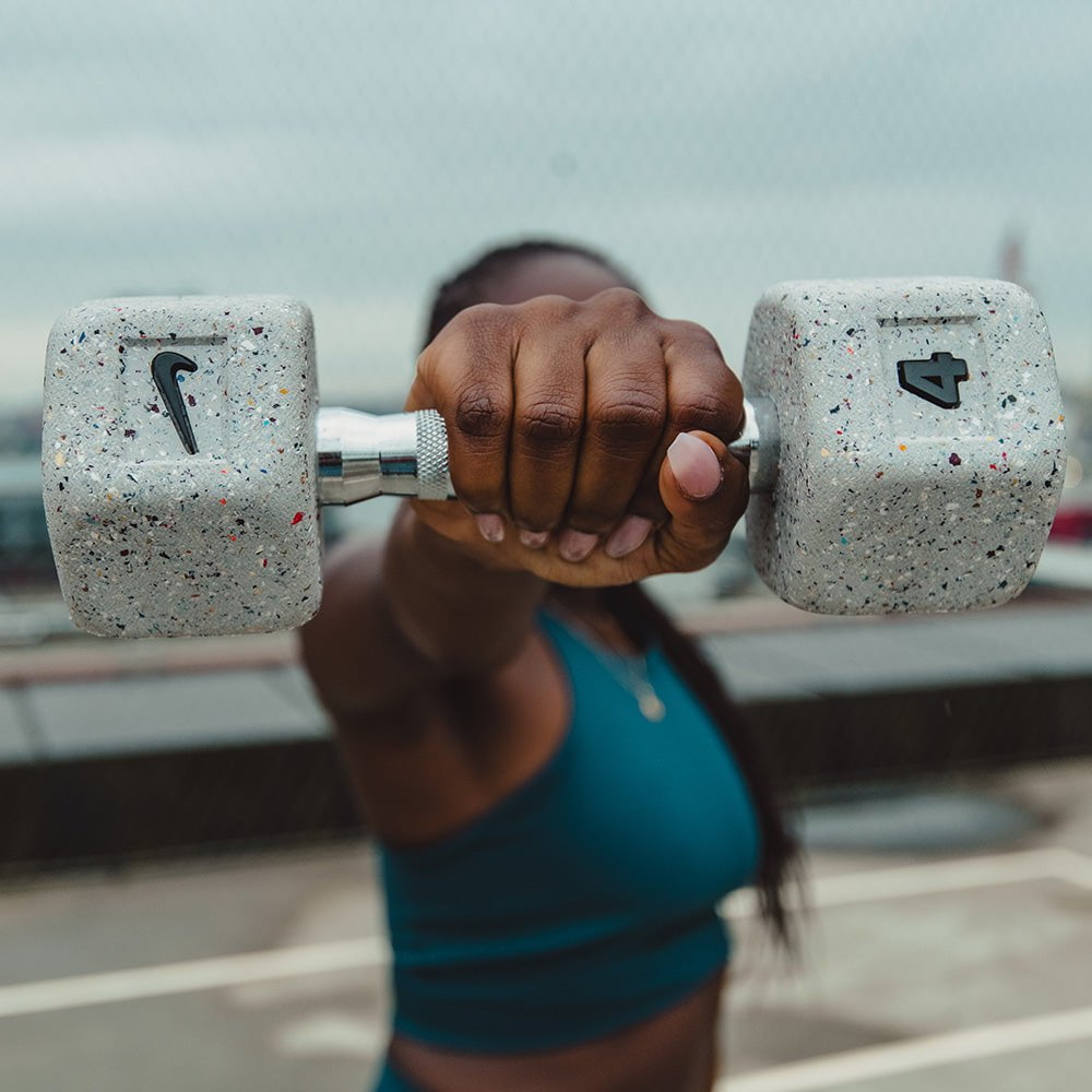 Nike Strength Grind Dumbbell - Premium Weight Training Equipment for Home Gym & Fitness Workouts - Sold Individually - Perfect for Strength Training, CrossFit & Bodybuilding