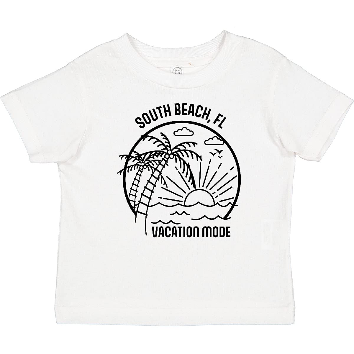 Inktastic Summer Vacation Mode South Beach Florida Baby T-Shirt - Cute Florida Souvenir Gift for Toddlers & Infants - Perfect for Beach Trips, Family Vacations & Summer Outfits