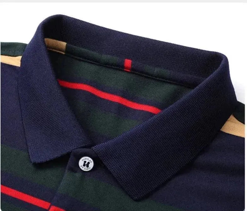 Men's Polo Shirt 95% Cotton Long Sleeve Casual Button Down Shirt - Multi Color Options for Work, Golf & Everyday Wear