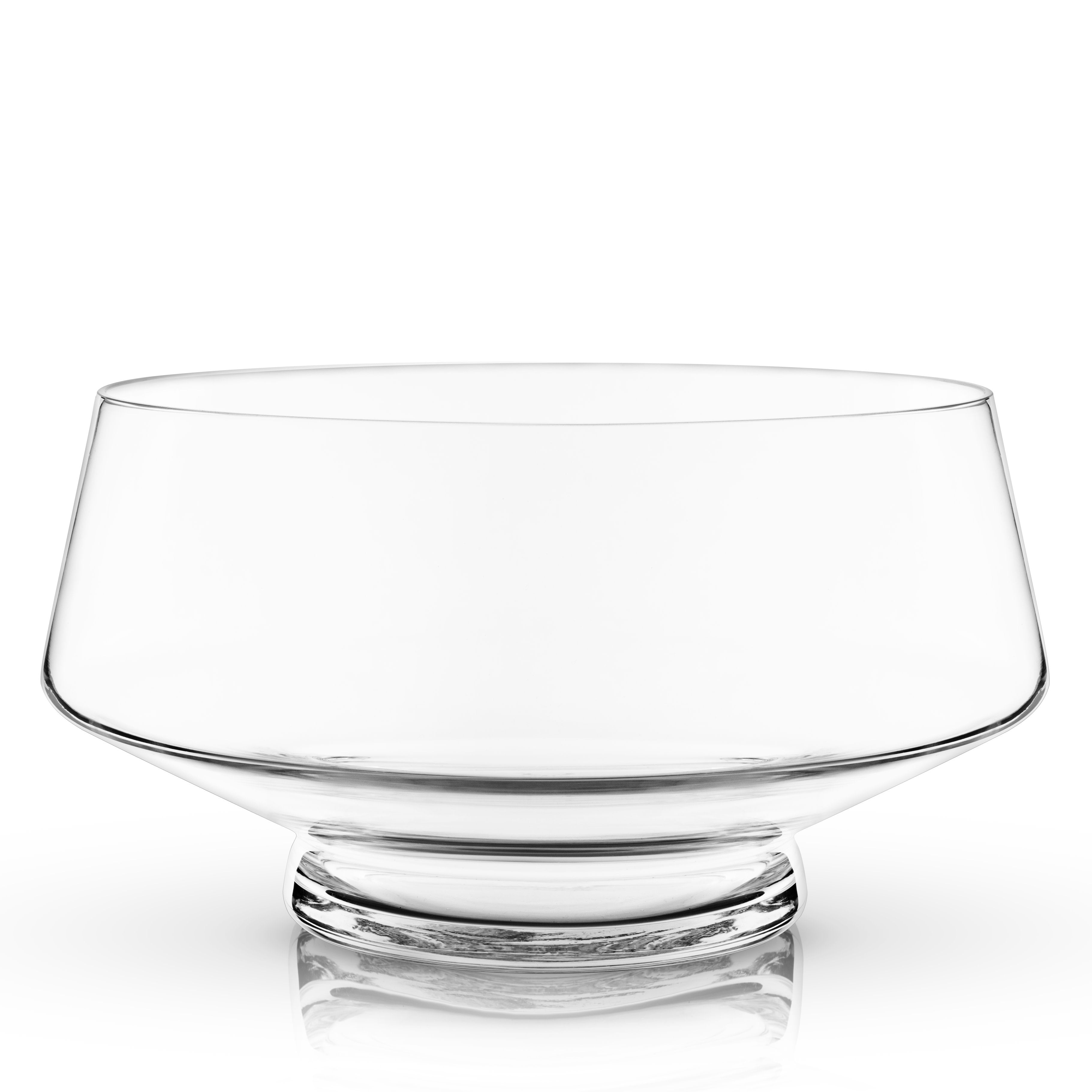 Premium Raye Heavy Base Punch Bowl Set - Elegant Glass Serving Bowl for Parties, Weddings & Holidays - Large Capacity for Drinks, Cocktails & Beverages