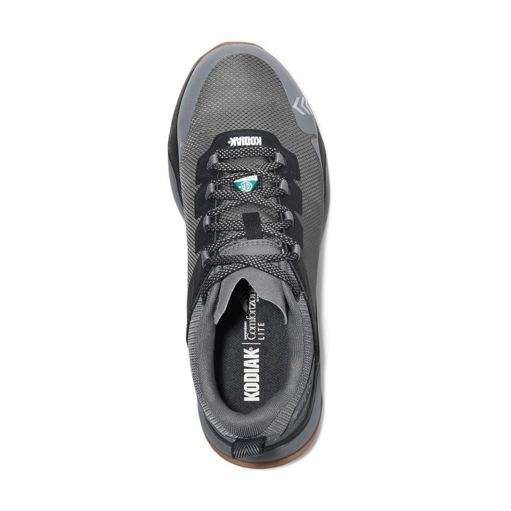 Kodiak Quicktrail Women's Composite Toe Work Safety Athletic Shoes - Lightweight & Slip-Resistant for Construction, Warehouse & Outdoor Work (Grey, KD0A4TGXGYX)