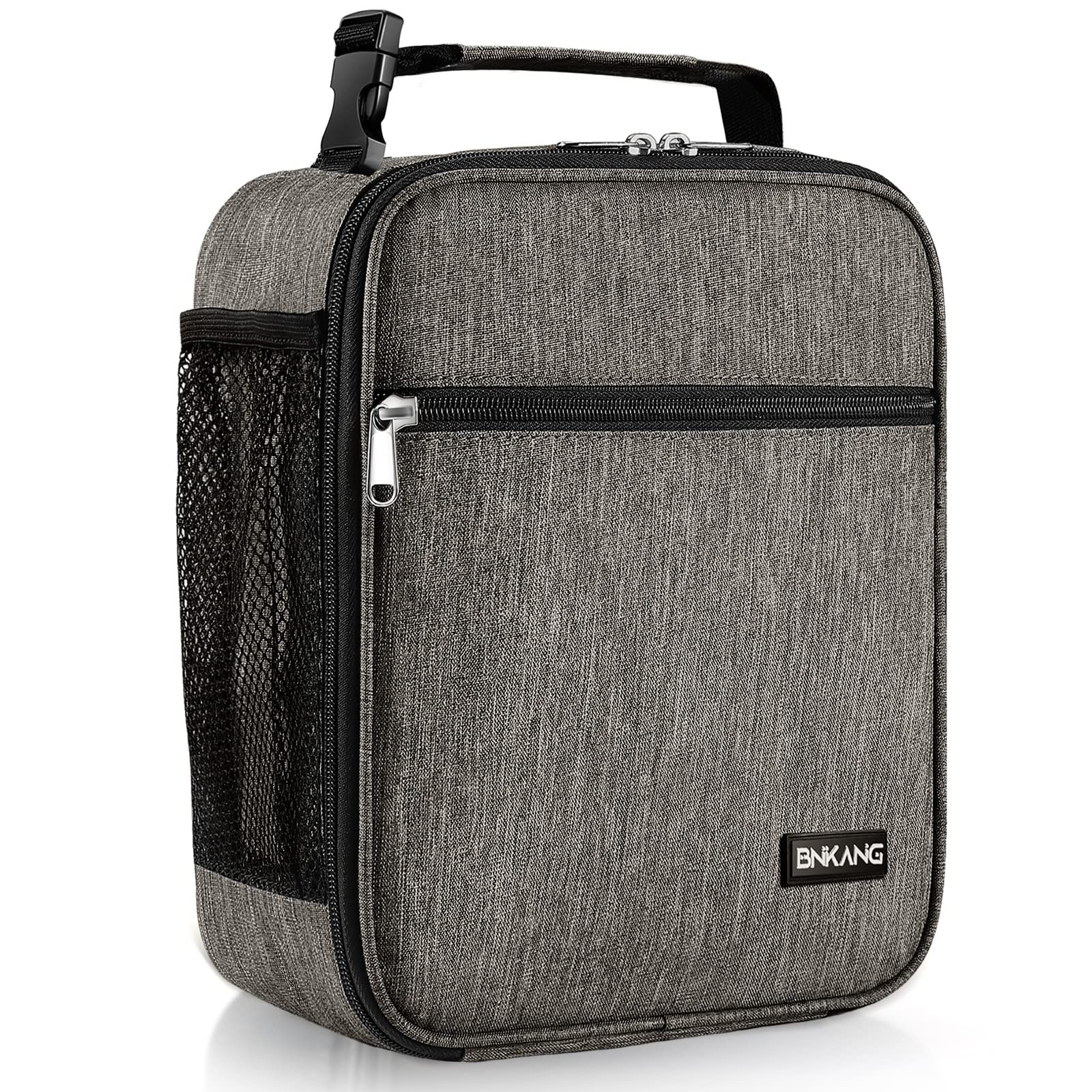 Insulated Lunch Box for Adults - Reusable & Durable Small Lunch Bag for Men & Women, Perfect for Work, School, Picnics & Outdoor Activities (Dark Gray)