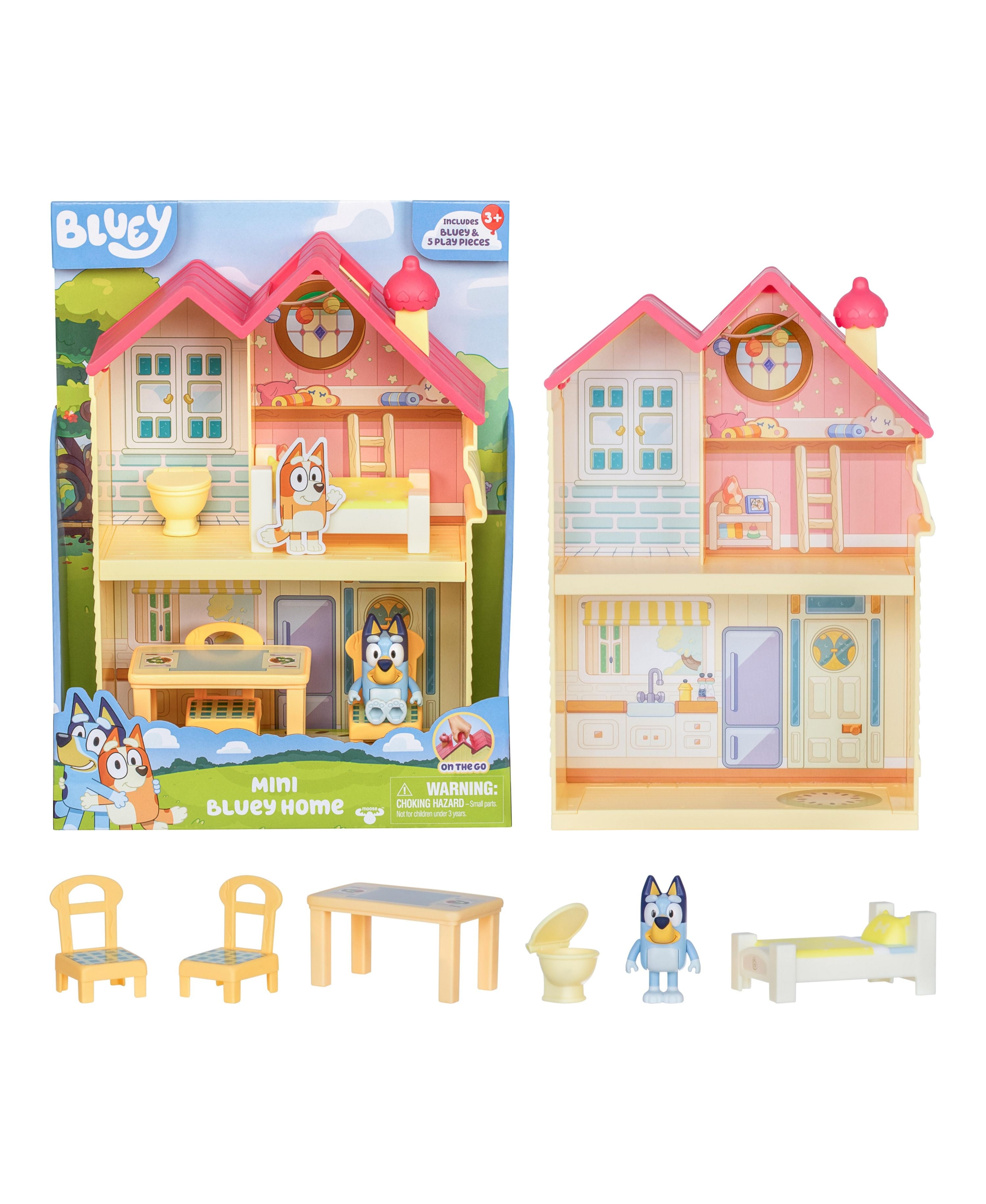 Bluey Mini Heeler Home Playset with Figures & Accessories - Interactive Toy for Kids, Perfect for Pretend Play & Storytelling Fun at Home