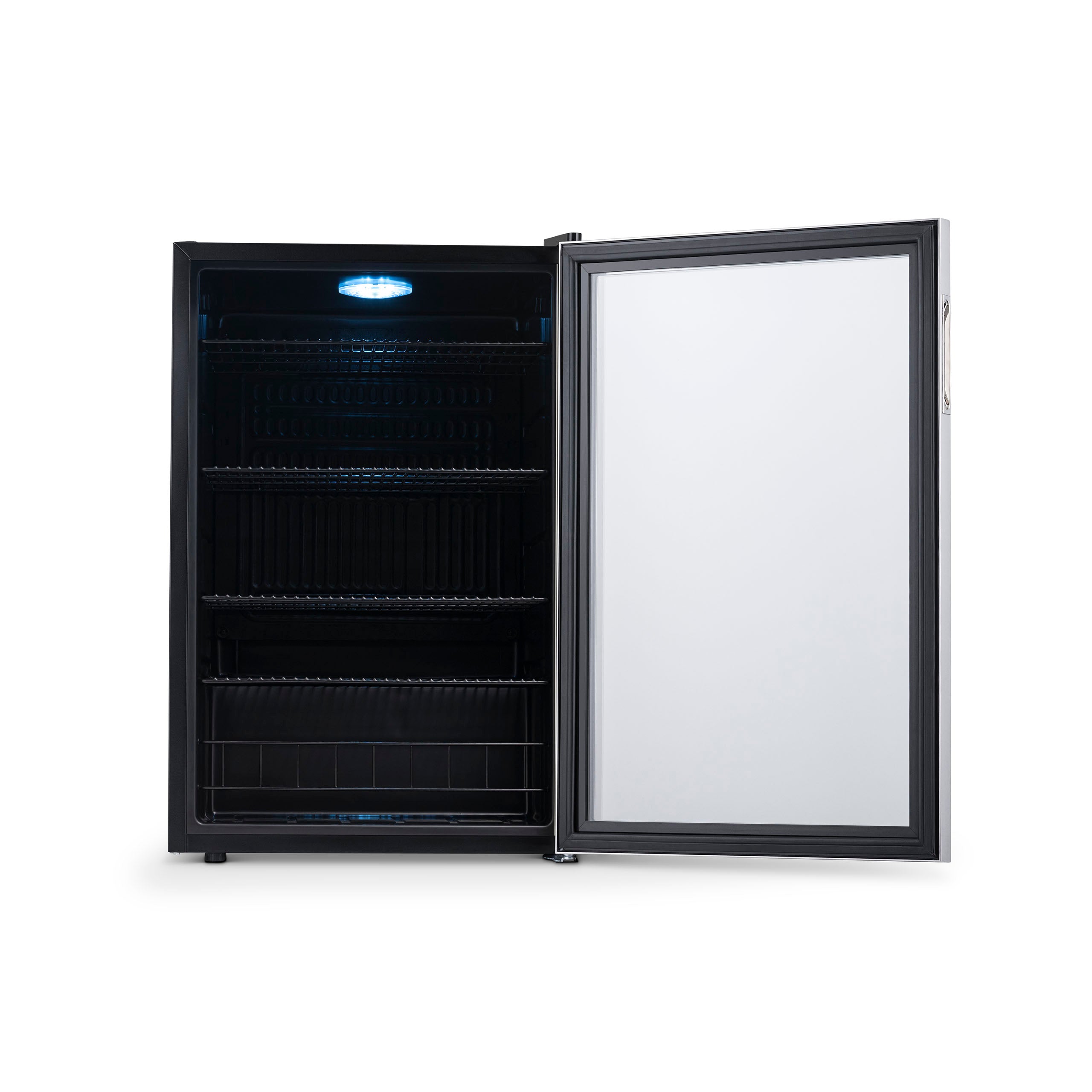Newair® 160 Can Freestanding Stainless Steel Beverage Refrigerator - Perfect for Home Bar, Office, or Garage - Keep Drinks Cold & Organized