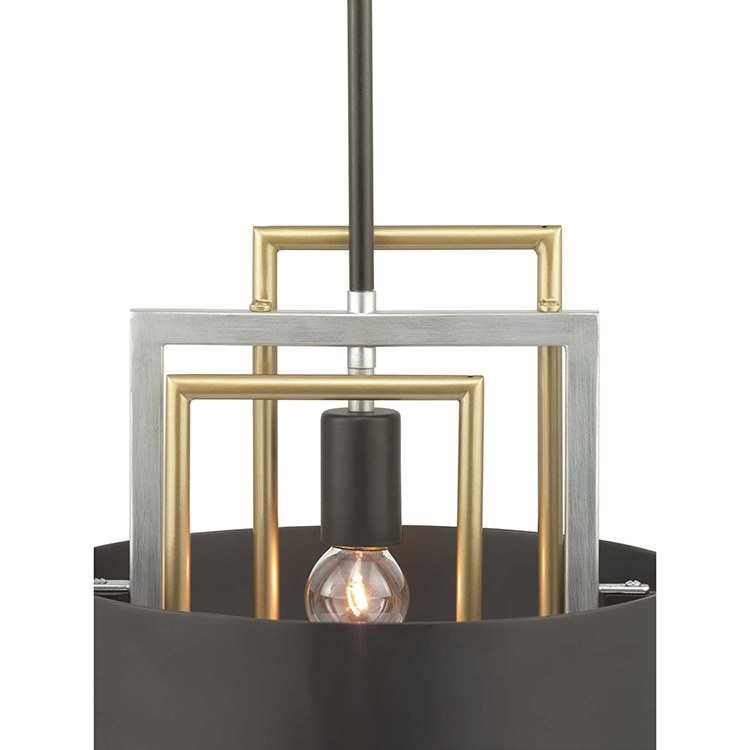 Adagio Single Light Mini Pendant - Modern Mini Chandelier for Kitchen Island, Dining Room & Bedroom Lighting - Elegant Small Ceiling Light Fixture with Clear Glass Shade