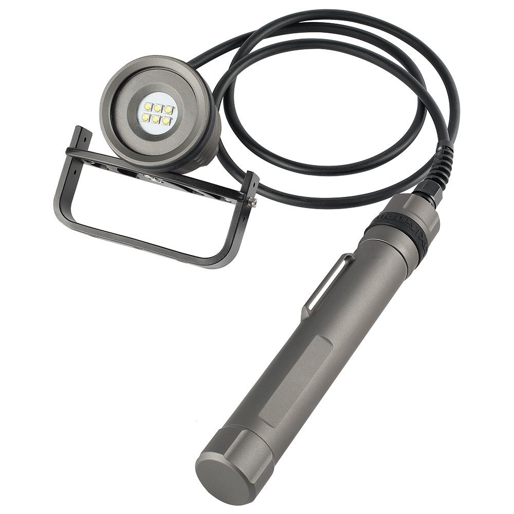 Mares XR DCTV 3400 Lumens Dive Light - Professional Underwater Scuba Flashlight for Night Diving, Cave Exploration & Technical Diving Gear