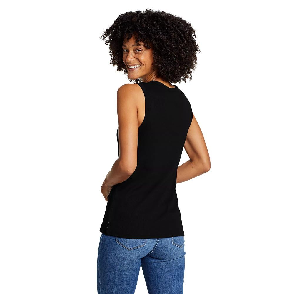 Eddie Bauer Women's Ribbed Layering Tank Top - Soft Stretch Essential Camisole for Workout, Yoga & Everyday Wear | Perfect for Gym, Lounge & Layering Under Sweaters | Ideal for Fitness, Casual Outfits & Seasonal Layering