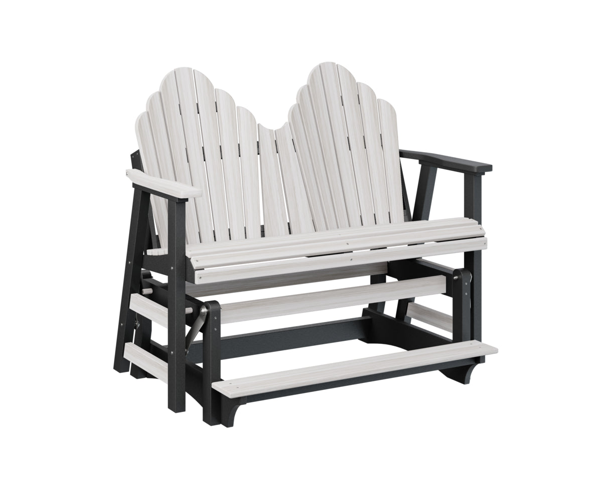 Berlin Gardens Cozi Back Double Counter Glider - Outdoor Patio Swing Bench with Canopy for Porch, Garden, and Backyard Relaxation
