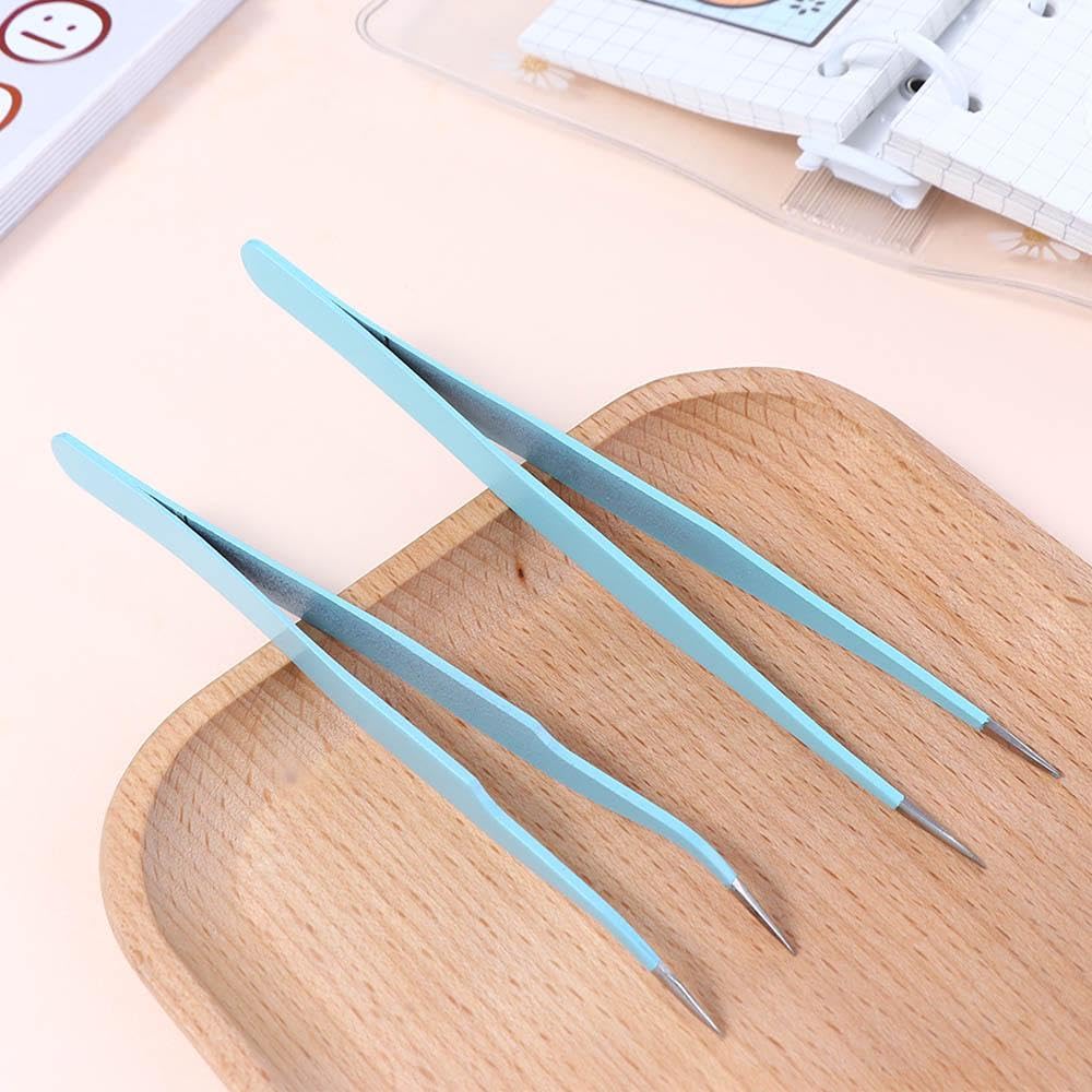 Premium Stainless Steel Tweezer Tool for Nails & Stickers - Portable, Durable & Precise - Perfect for Nail Art, Crafts, Jewelry Making & DIY Projects