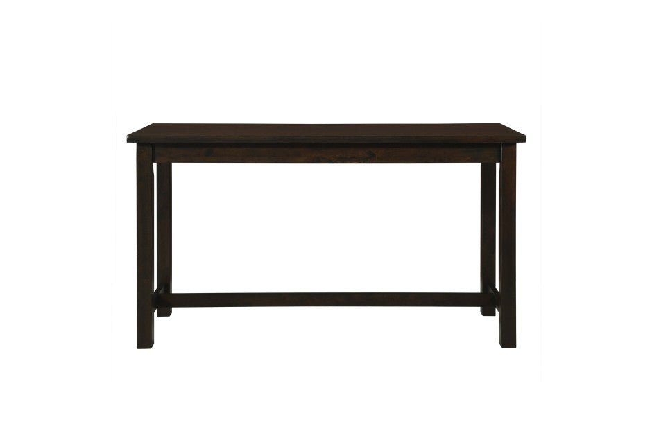 Modern Espresso Counter Height Dining Table Set with Built-in USB Charging Ports - Perfect for Small Spaces, Kitchens, and Breakfast Nooks