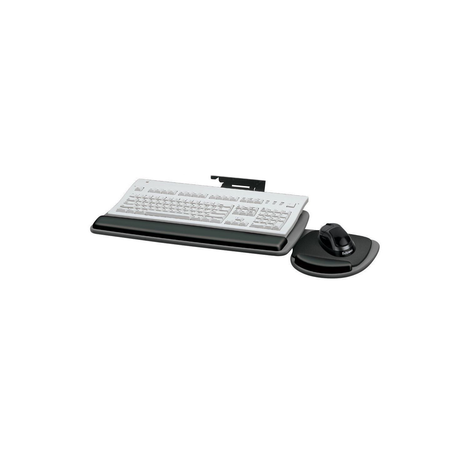 Fellowes Keyboard Tray - Ergonomic Under Desk Mount for Office & Home