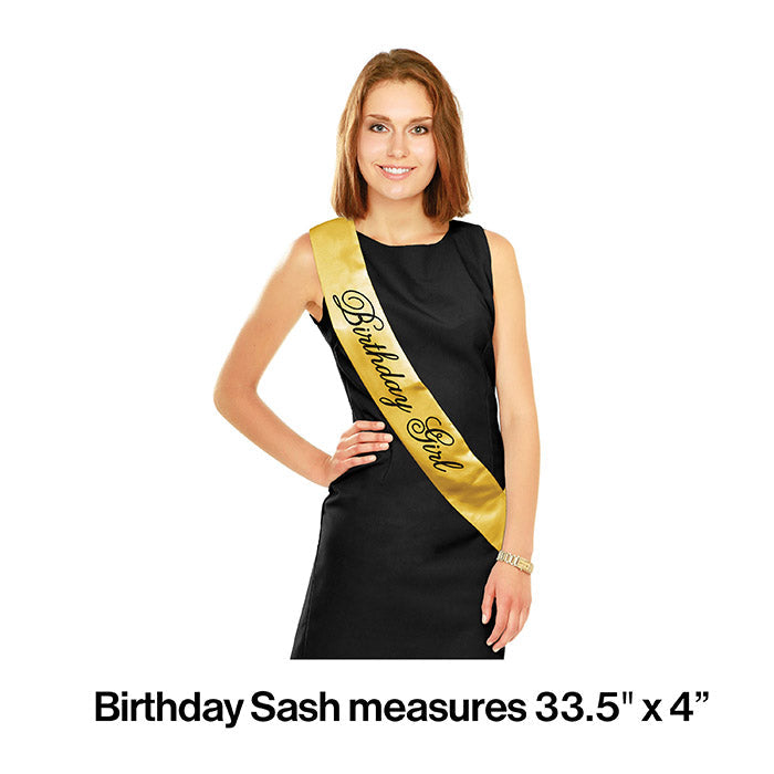 12-Piece Bulk Black and Gold Birthday Sashes for Women & Men - Perfect for Birthday Parties, Celebrations, and Special Events