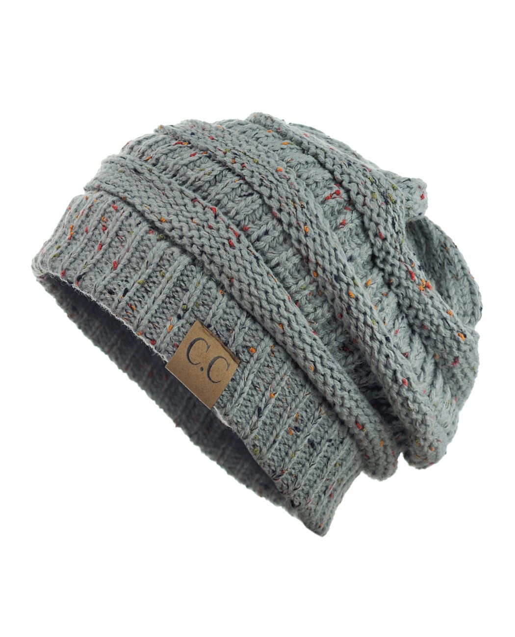 Trendy Chunky Cable Knit Beanie - Soft Stretch Warm Winter Hat for Women & Men | Cozy Outdoor Activities, Skiing, Snowboarding, Hiking