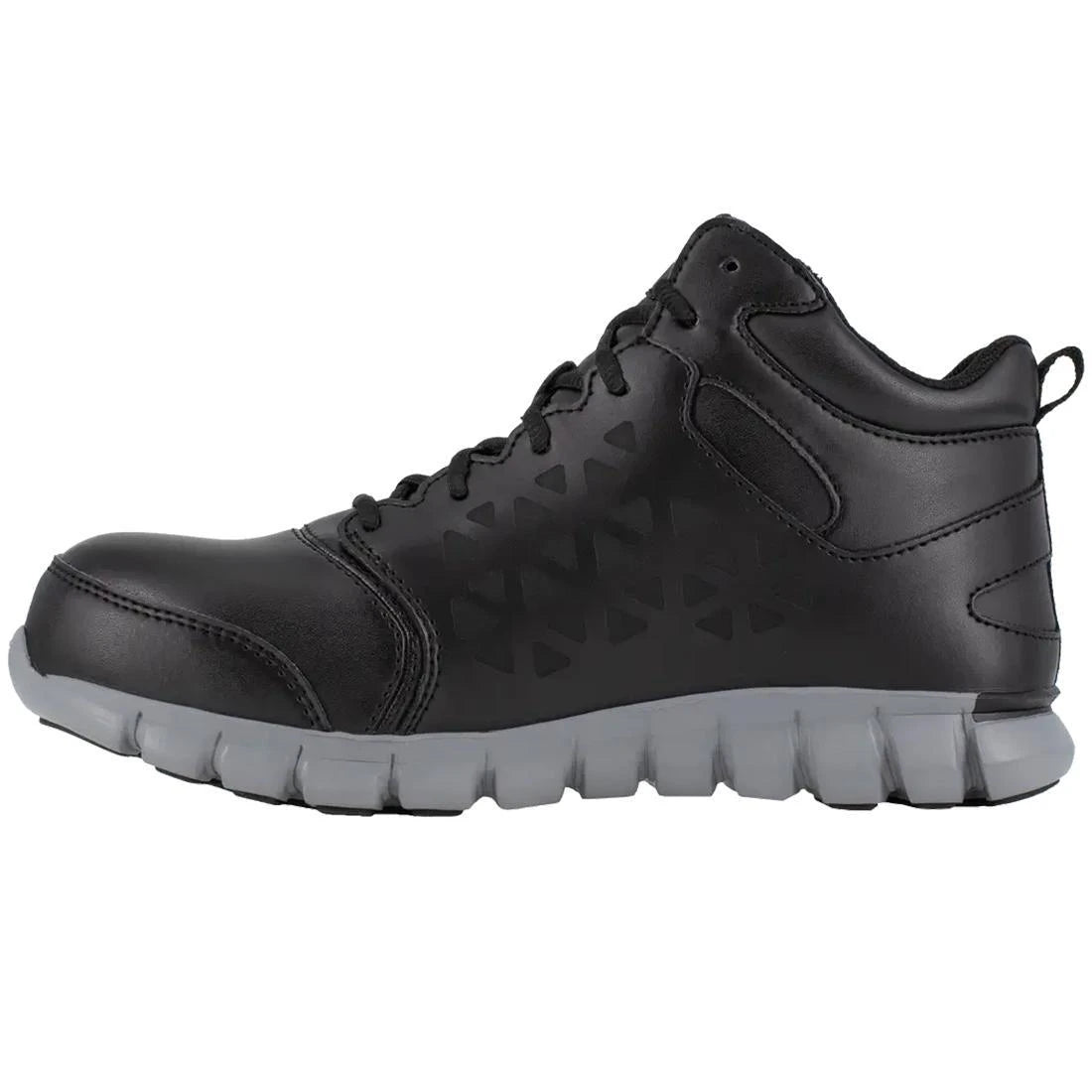 **Sublite Cushion Composite Toe Waterproof Mid Cut Work Boots for Men - Black - Lightweight & Comfortable for Construction, Hiking & Outdoor Work**