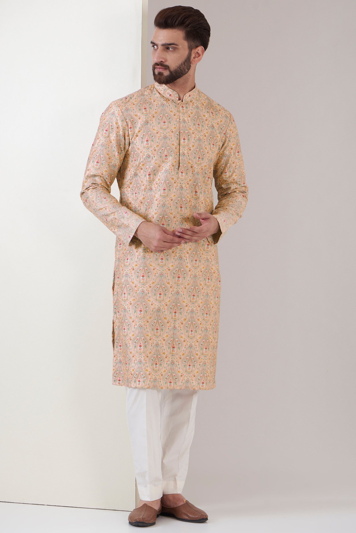 Elegant Pink Chikankari Kurta for Women - Traditional Indian Embroidered Tunic Top - Perfect for Festivals, Weddings & Casual Wear