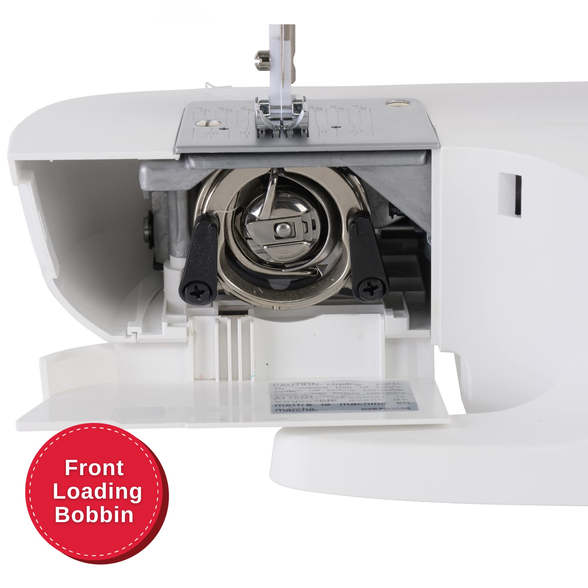 SINGER MX60 Lightweight Portable Sewing Machine with 57 Stitch Applications, LED Light & Foot Pedal | Complete Accessory Kit & 4-step Buttonhole | Perfect for Home Sewing, Quilting, Dressmaking & DIY Crafts | Beginner Friendly Sewing Machine for Mending & Alterations