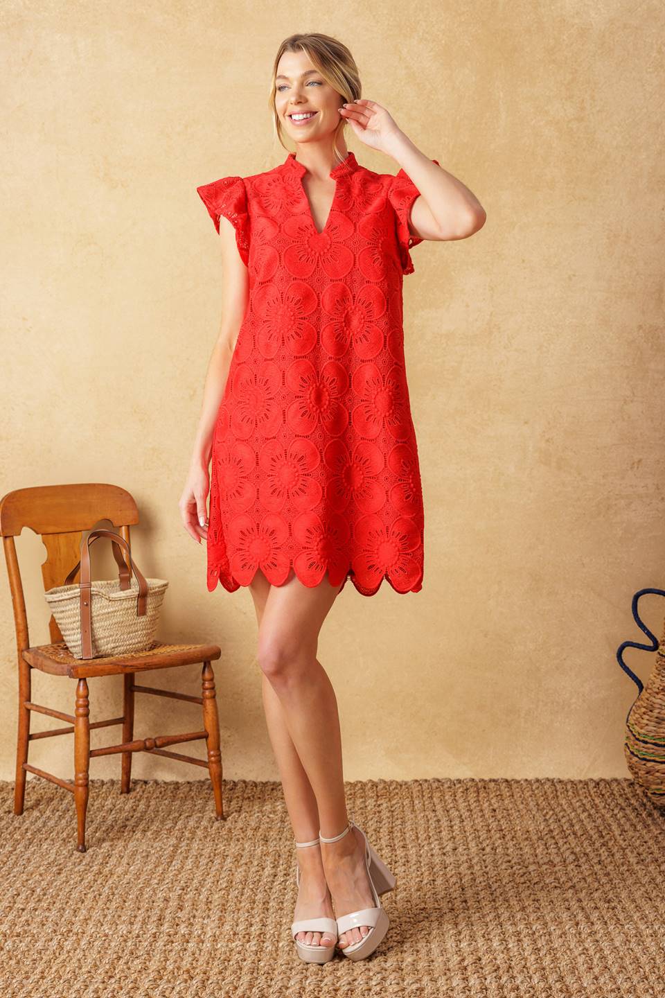 FLEETING WHISPERS Lace Mini Dress - Elegant Party & Evening Wear for Women | Perfect for Date Night, Cocktail Parties & Special Occasions