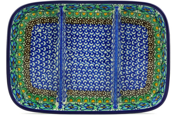 10 Divided Dish Tray - Colorful Mardi Gras Party Serving Platter with Sections - Perfect for Appetizers, Snacks, and Finger Foods at Festive Gatherings